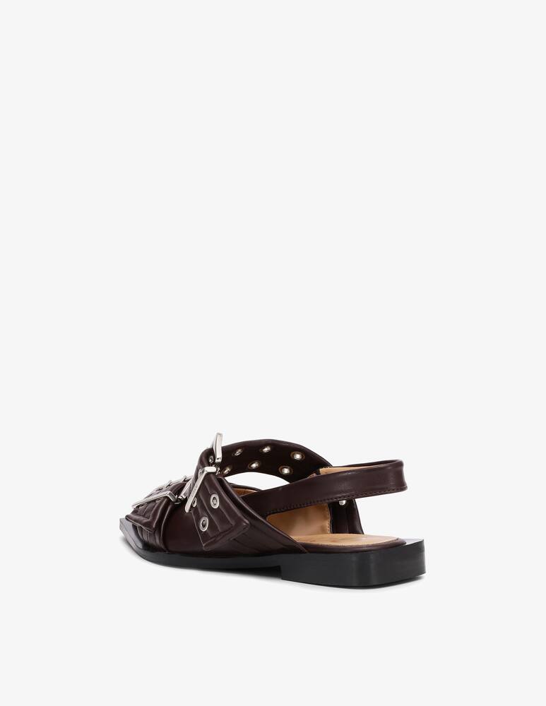 rinascente Ganni Ballerina Feminine Buckle