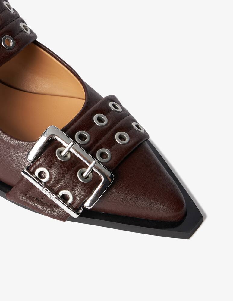 rinascente Ganni Ballerina Feminine Buckle