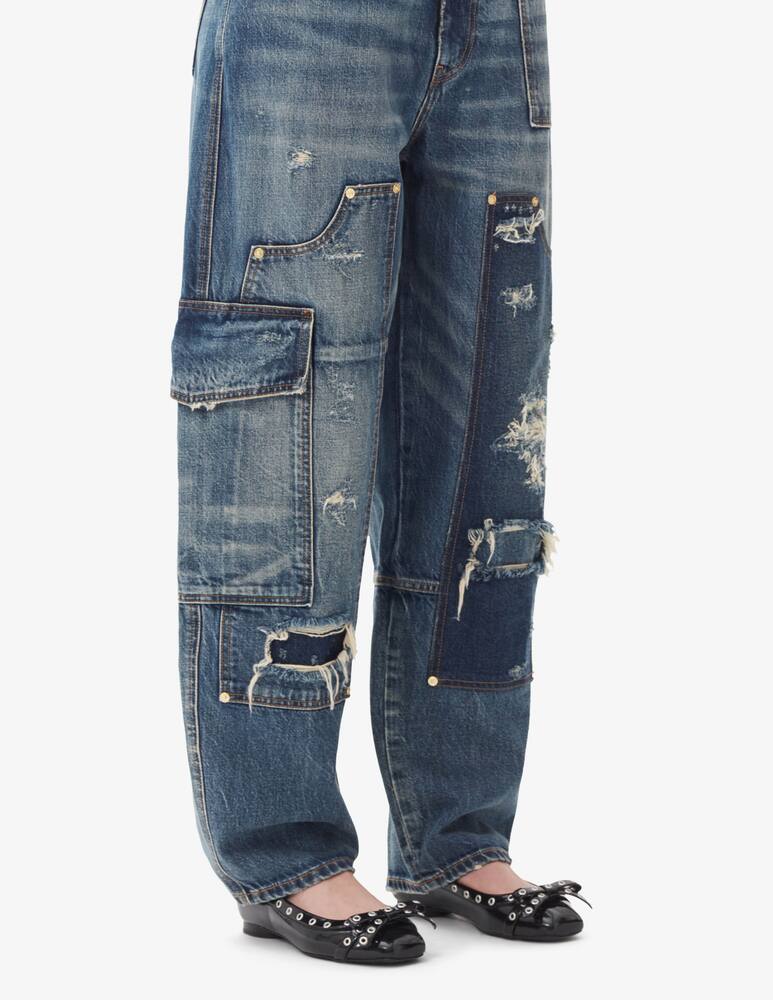 rinascente Ganni Eyelet bow ballet flats