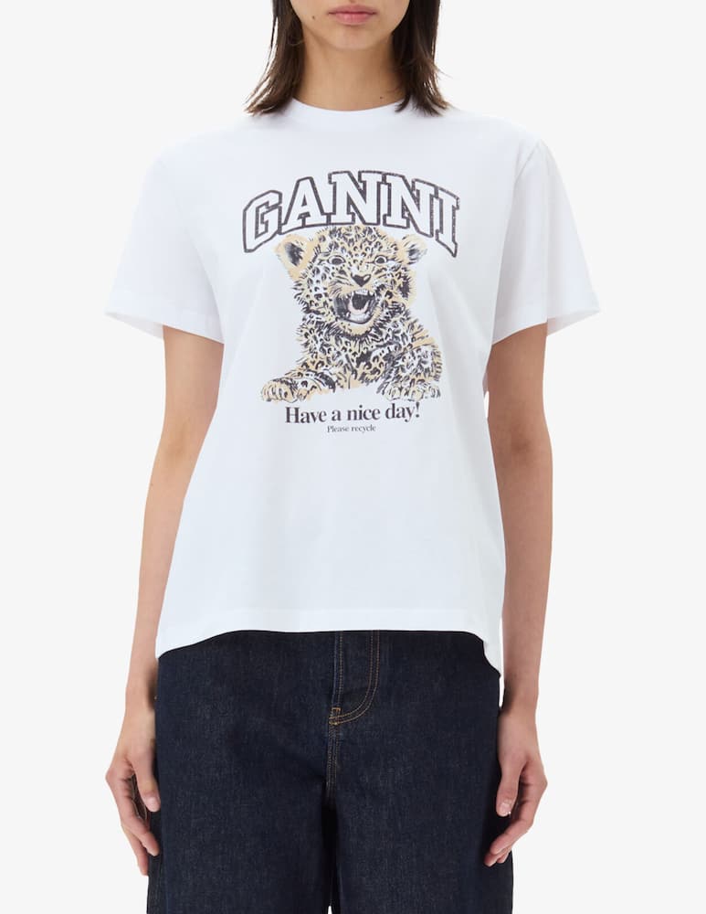 Ganni Leo relaxed t-shirt - picture 1 Ganni Leo relaxed t-shirt - picture 1