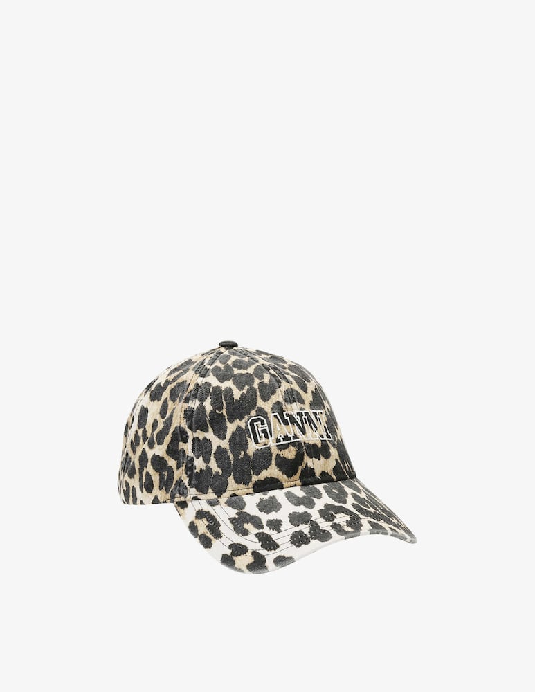 rinascente Ganni Leopard print hat