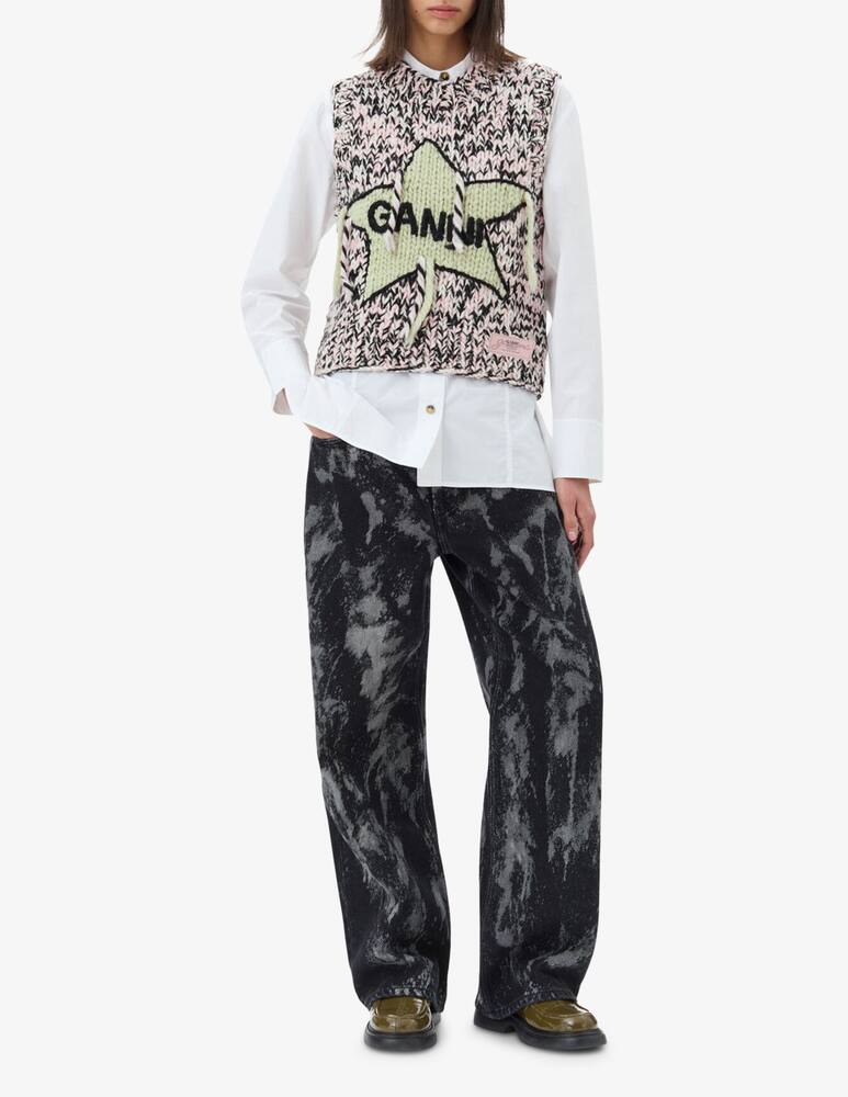 rinascente Ganni Gilet grafico in lana