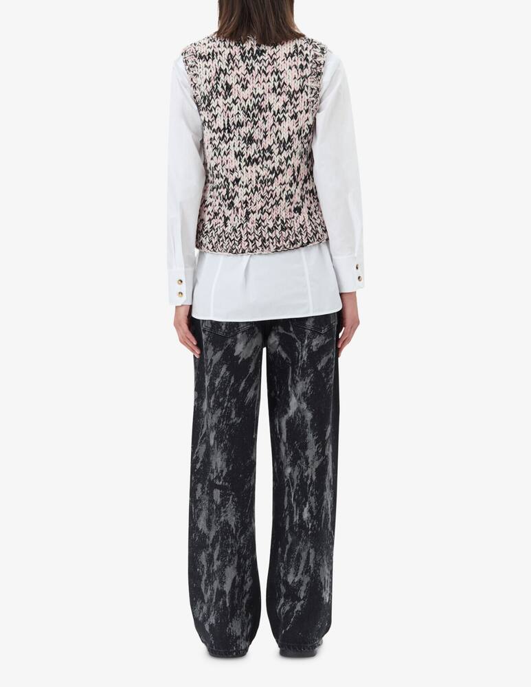 rinascente Ganni Gilet grafico in lana