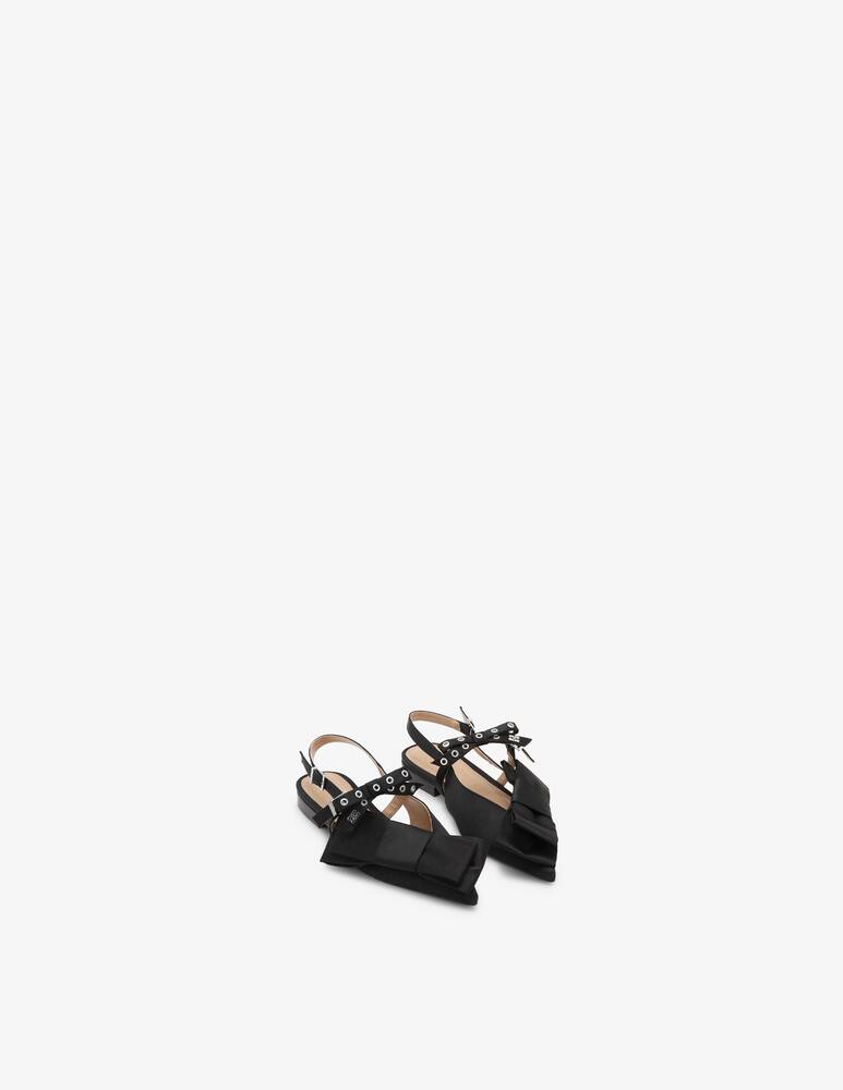 rinascente Ganni Slingback satin fiocco