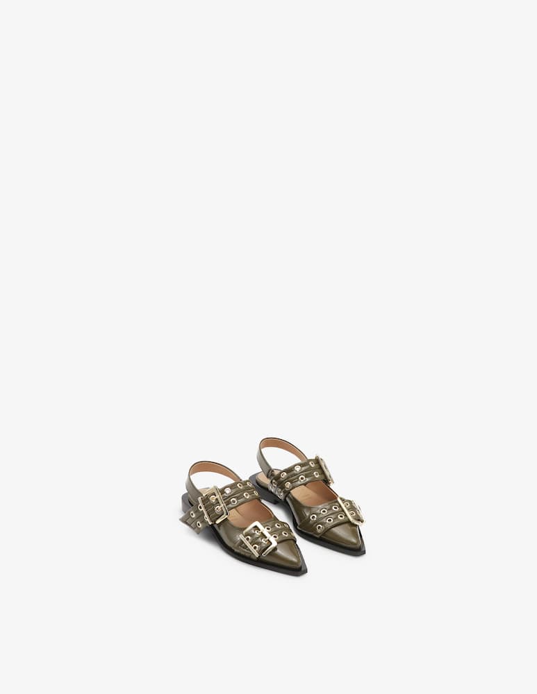 Ganni Slingback con fibbia naplack - immagine 2 Ganni Slingback con fibbia naplack - immagine 2