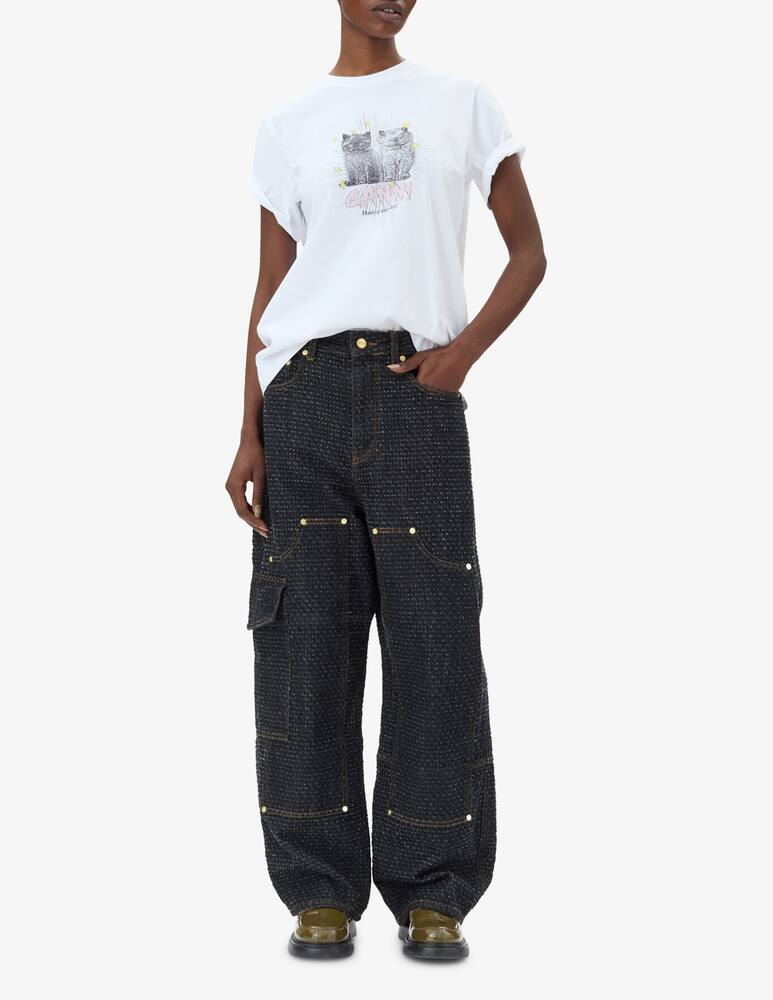 rinascente Ganni T-shirt con gattini