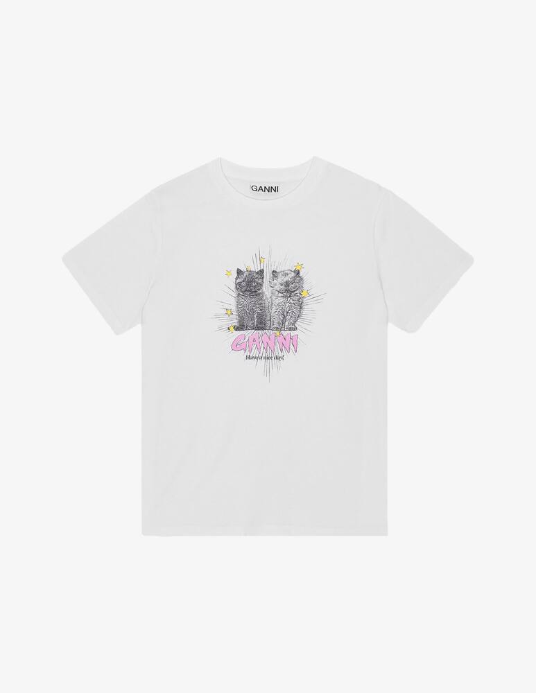 rinascente Ganni T-shirt con gattini