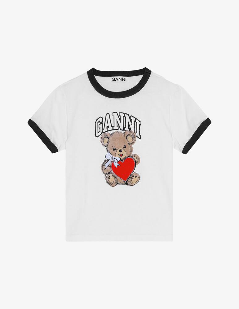rinascente Ganni Orsetto con cuore t-shirt