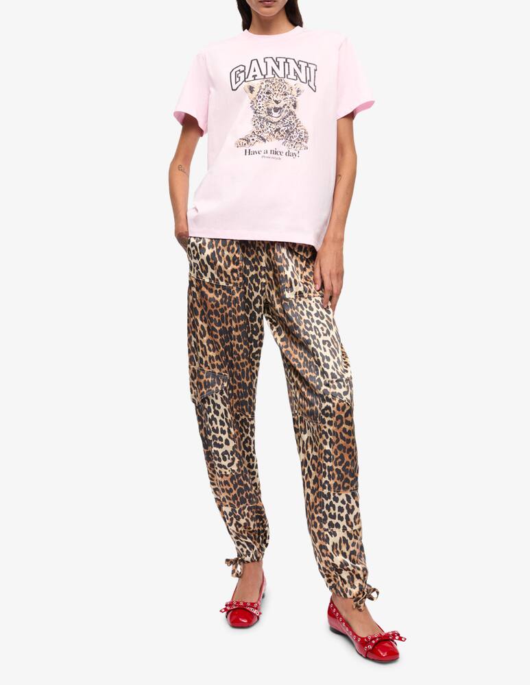 rinascente Ganni T-shirt leo con stampa