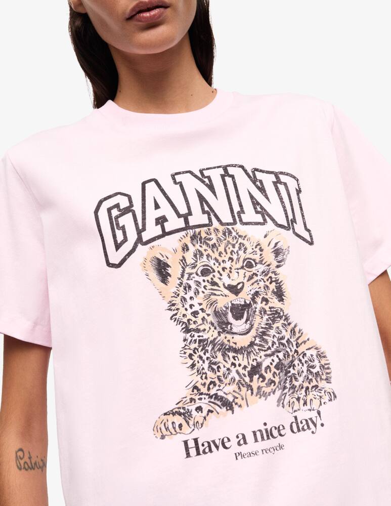 rinascente Ganni T-shirt leo con stampa