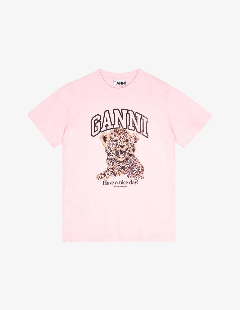 rinascente Ganni T-shirt leo con stampa