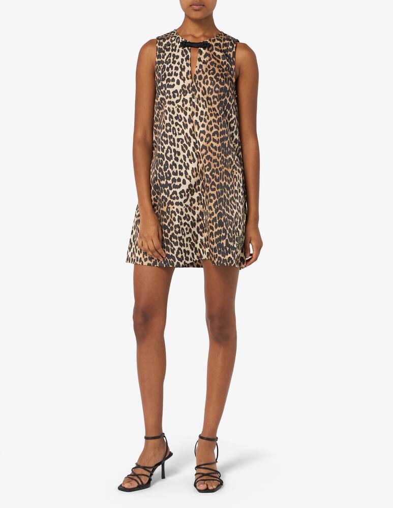 rinascente Ganni Duchesse nylon mini dress