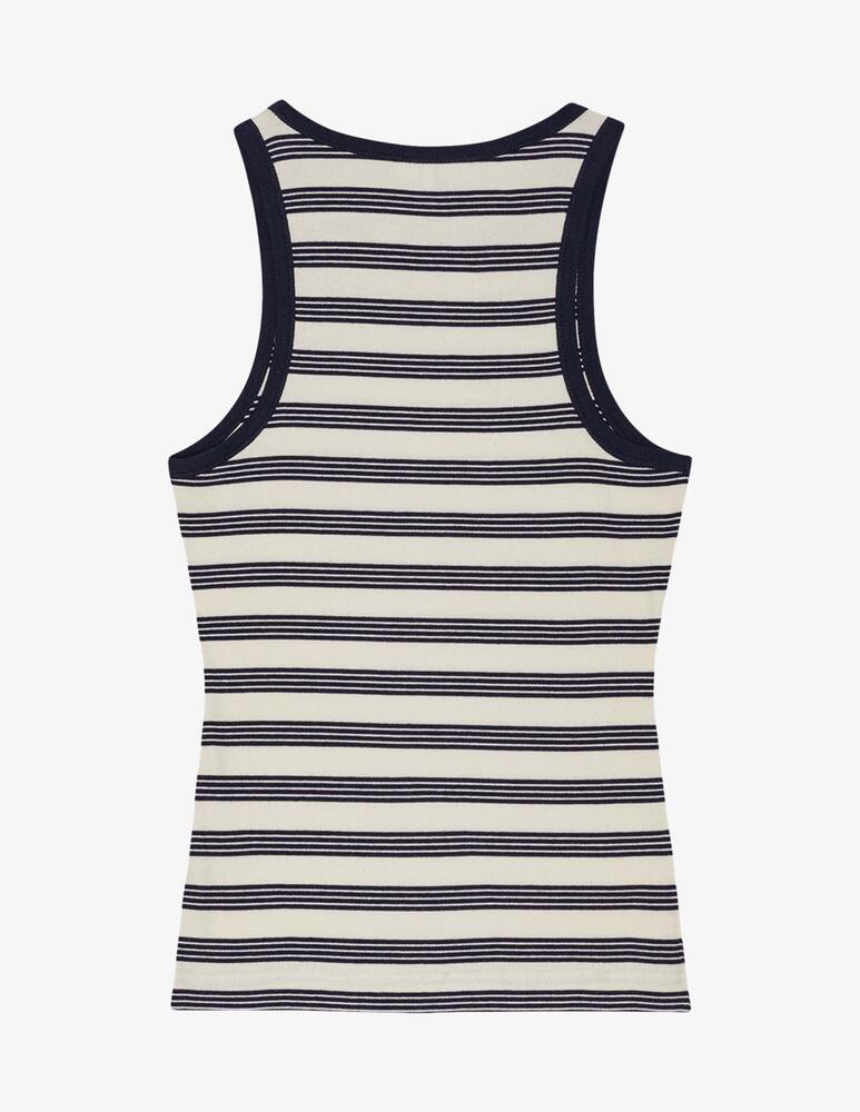 rinascente Ganni Canotta a righe in cotone