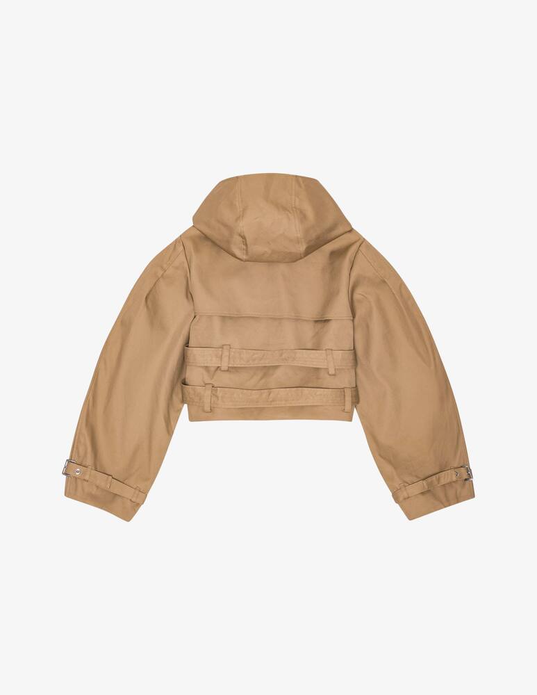 Ganni Trench corto in cotone - immagine 6