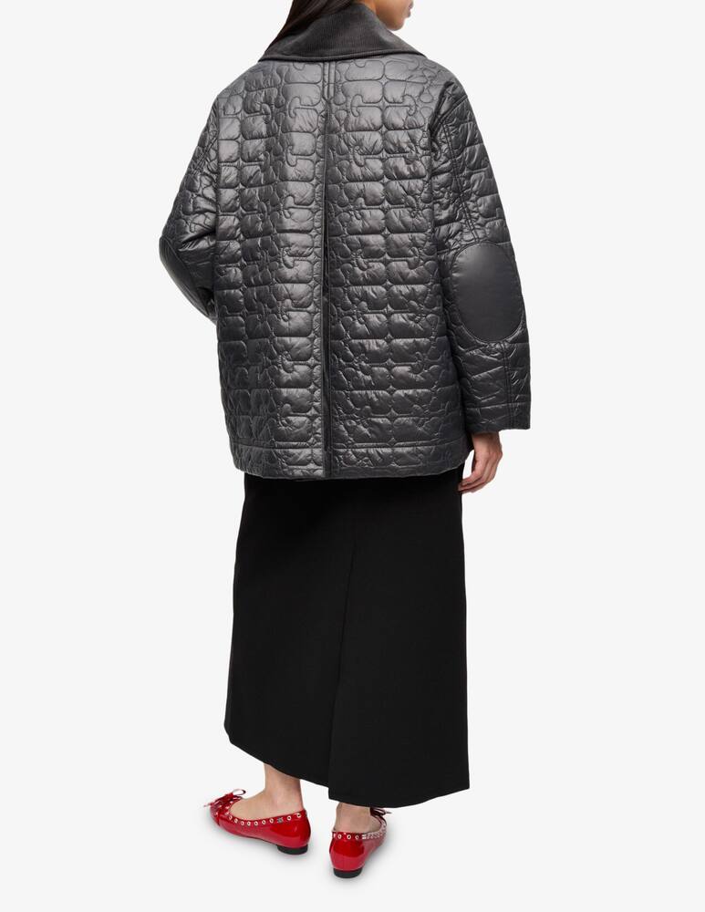 rinascente Ganni Quilted shiny jacket
