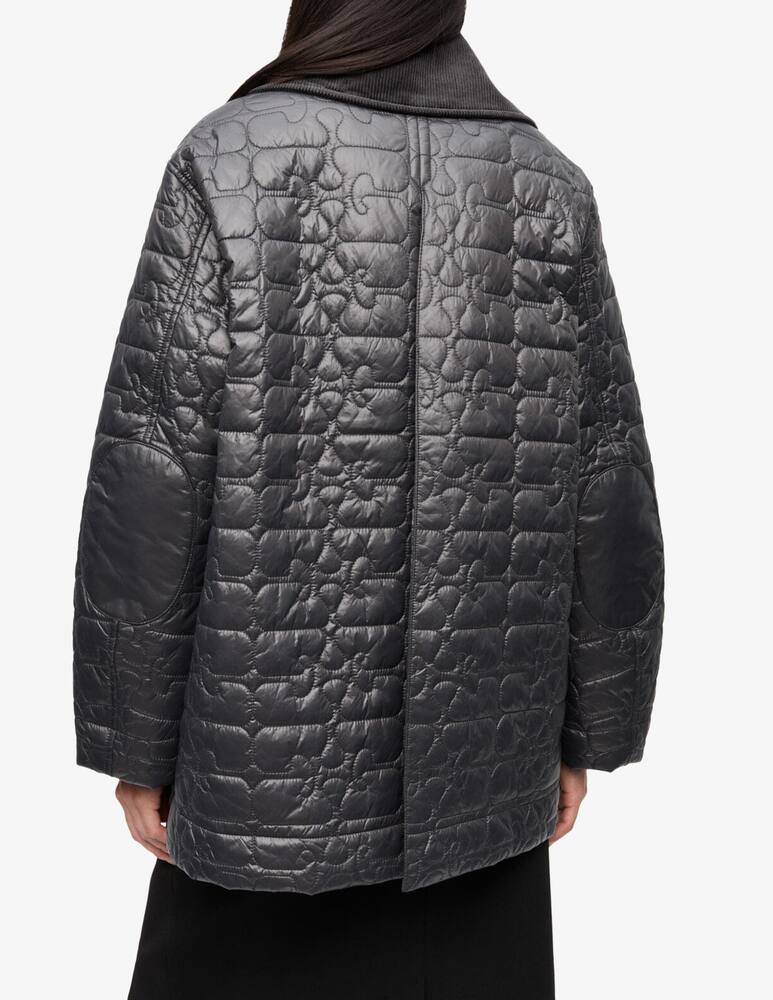 rinascente Ganni Quilted shiny jacket