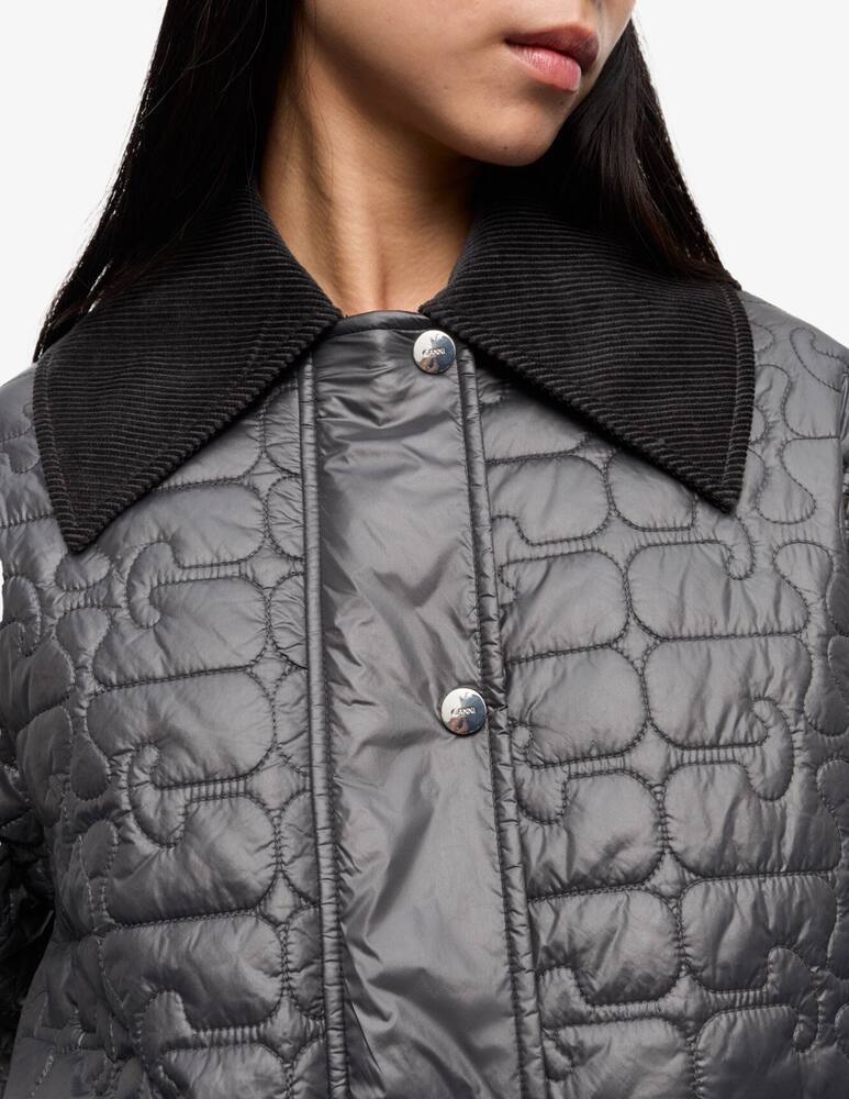 rinascente Ganni Quilted shiny jacket