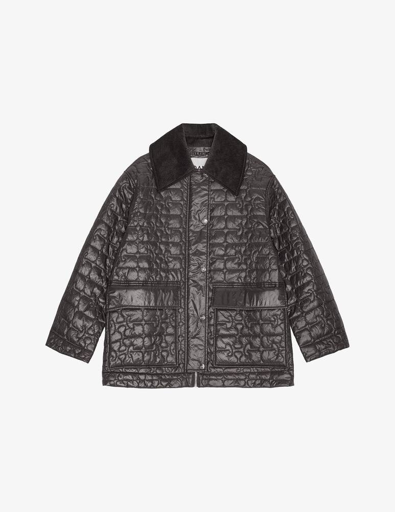 rinascente Ganni Quilted shiny jacket