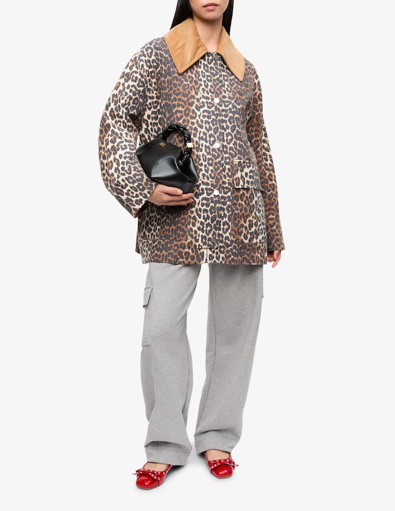 Ganni Leopard canvas jacket - picture 2 Ganni Leopard canvas jacket - picture 2