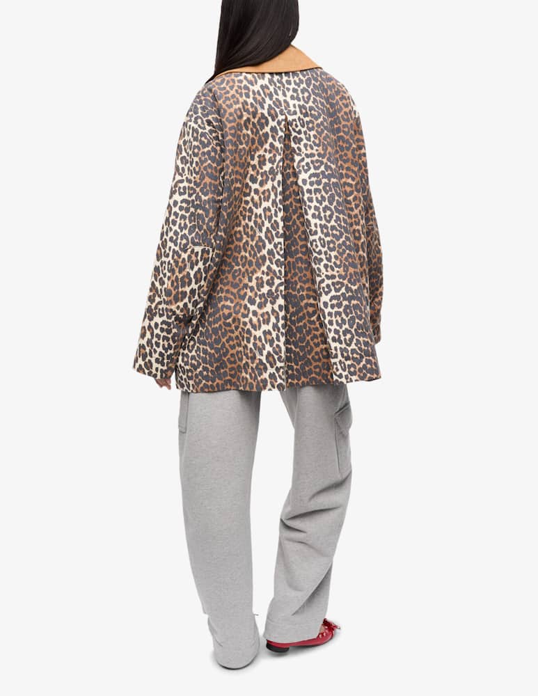 Ganni Leopard canvas jacket - picture 3 Ganni Leopard canvas jacket - picture 3