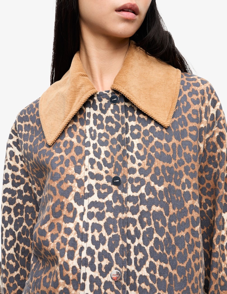Ganni Leopard canvas jacket - picture 4 Ganni Leopard canvas jacket - picture 4