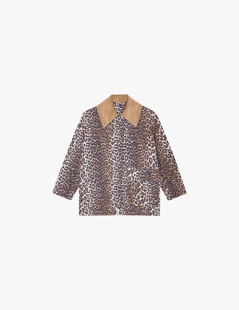 Ganni Leopard canvas jacket - picture 5 Ganni Leopard canvas jacket - picture 5