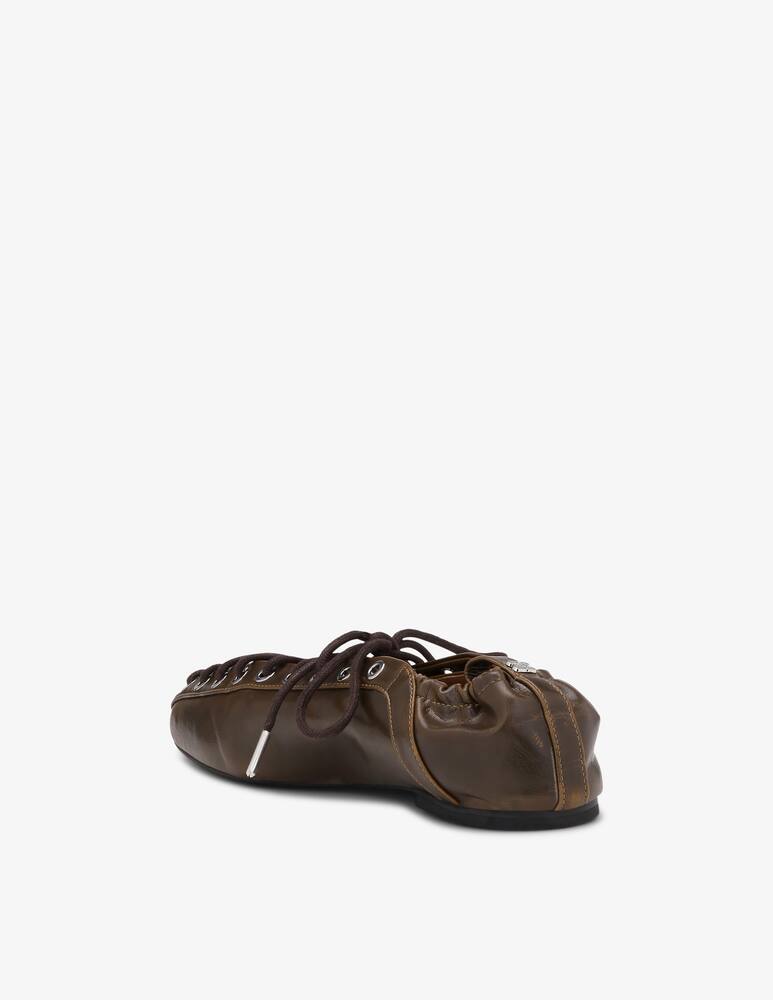 rinascente Ganni Ballerina con lacci Eylets