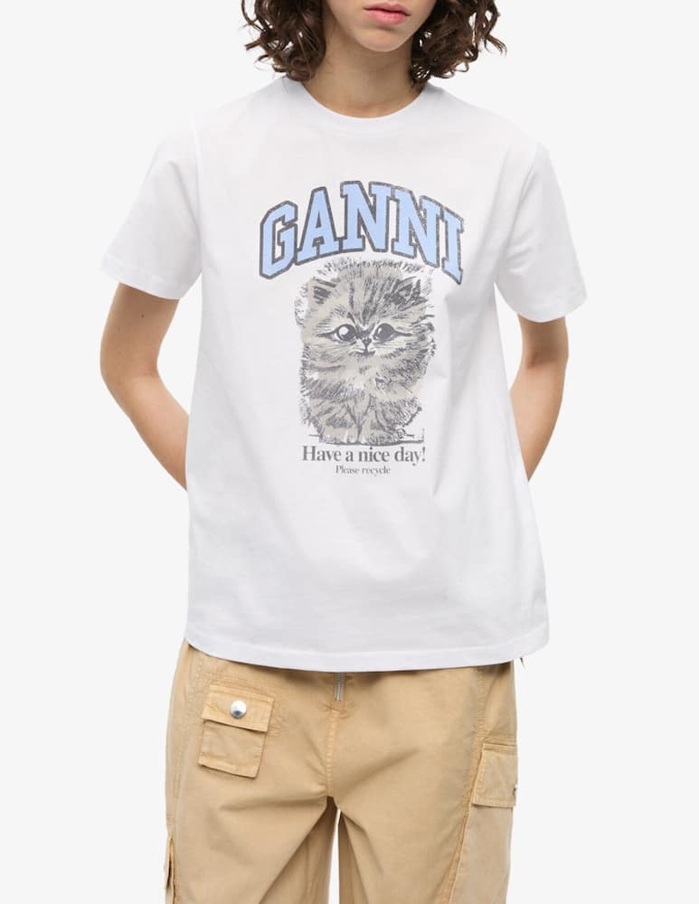 rinascente Ganni T-shirt stampa Kitty
