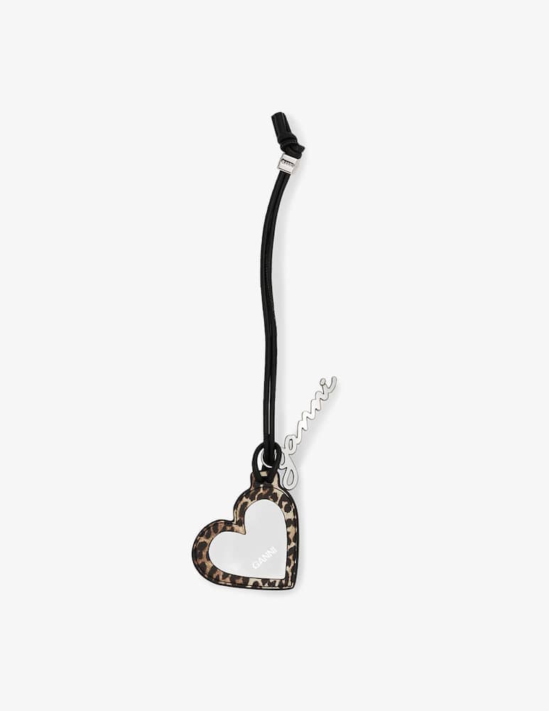 rinascente Ganni Bou Heart mirror charm