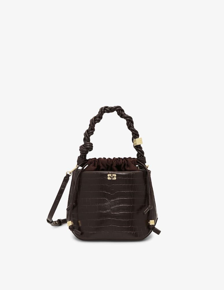 Ganni Small croco bucket bag - picture 1 Ganni Small croco bucket bag - picture 1