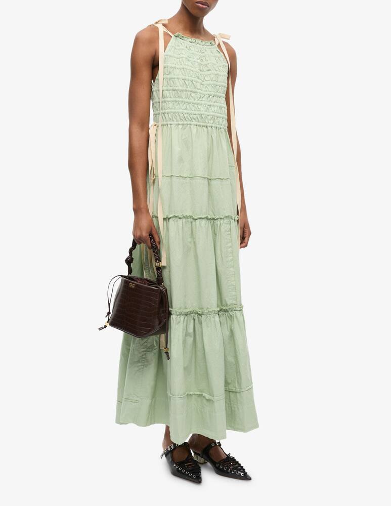 rinascente Ganni Borsa a secchiello Bou Croco