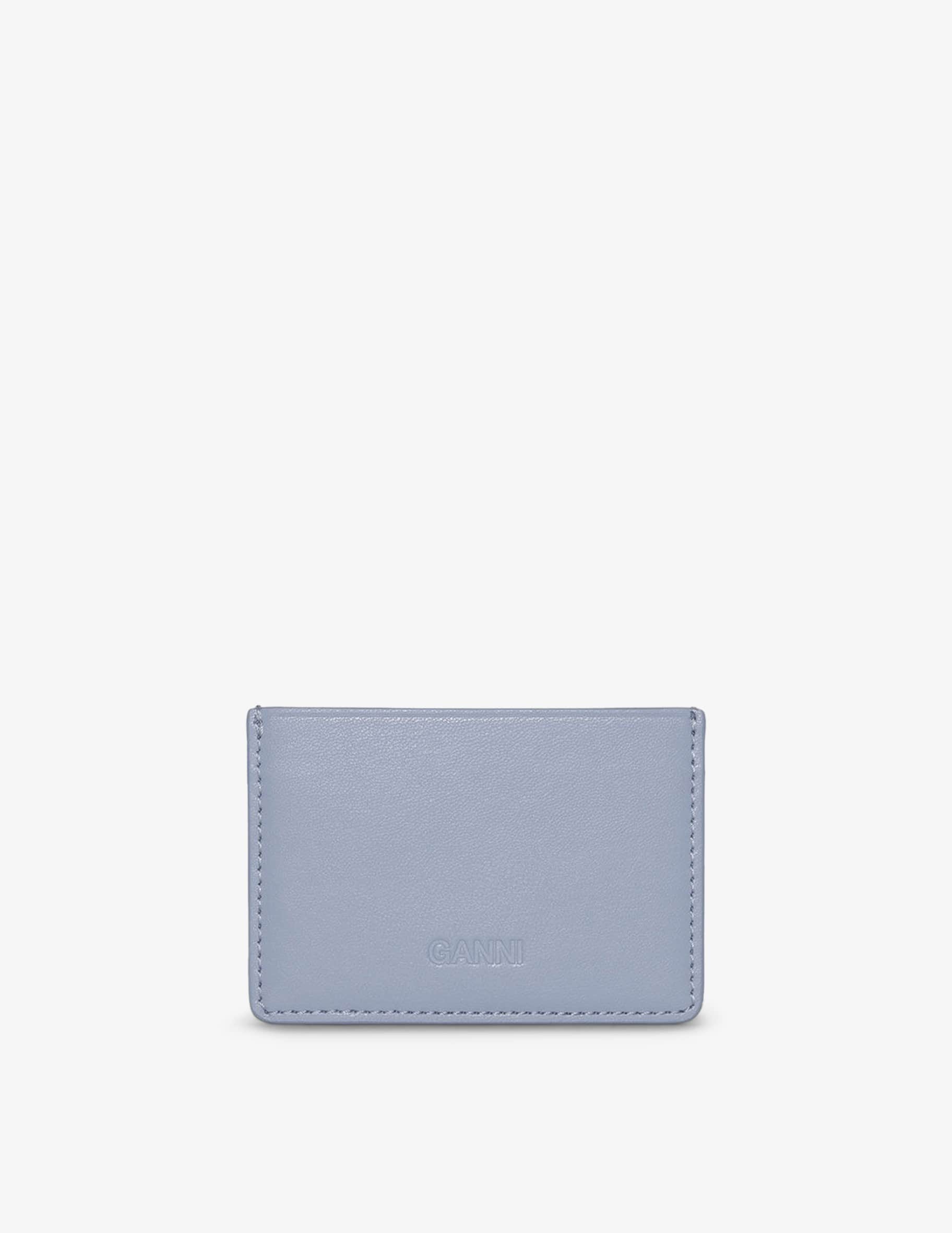 【関税込み】Grape wallet - Ganni - Leather - Blue Ganni Grape Wallet - Leather - Blue in Blue | THE LIST