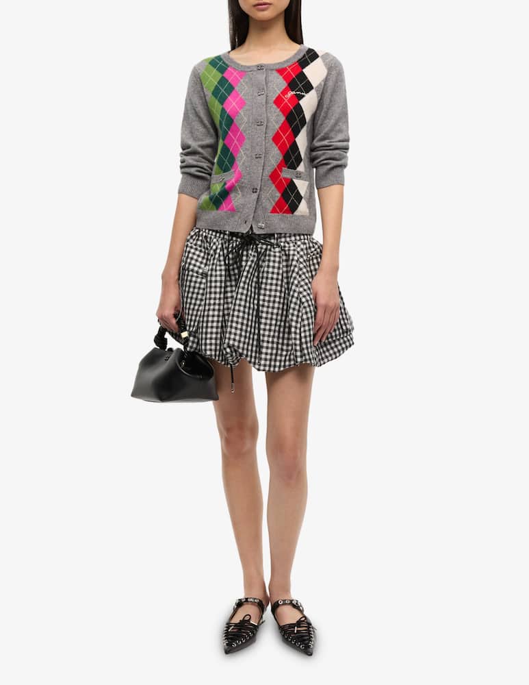 Ganni Argyle wool mix cardigan - picture 2 Ganni Argyle wool mix cardigan - picture 2