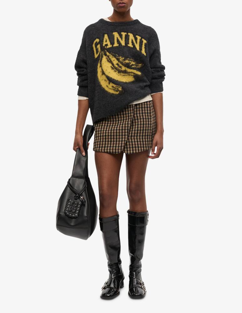 rinascente Ganni Banana alpaca jumper