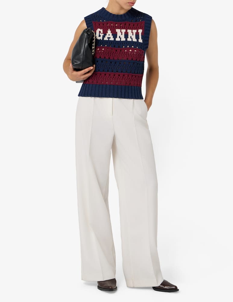 rinascente Ganni Striped cotton vest