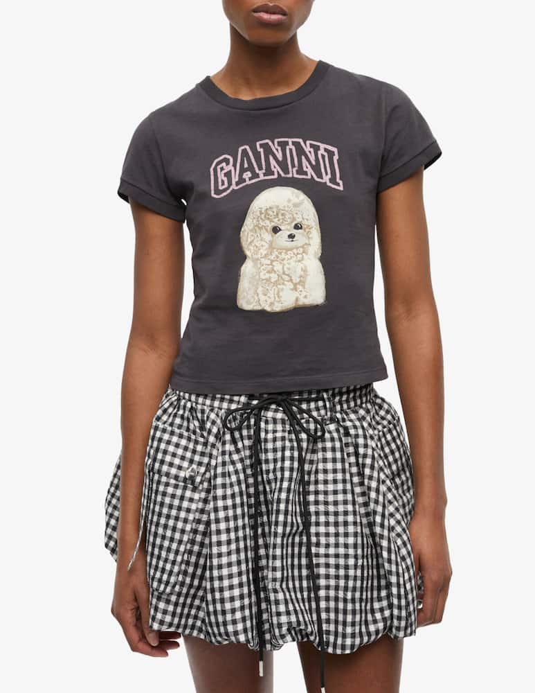rinascente Ganni Poodle graphic t-shirt