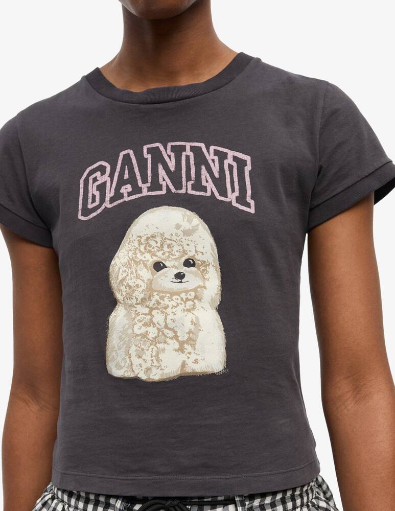 rinascente Ganni Poodle graphic t-shirt