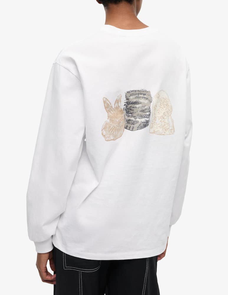 Ganni Maglia a maniche lunghe con logo - immagine 3 Ganni Maglia a maniche lunghe con logo - immagine 3