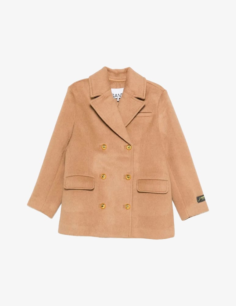 rinascente Ganni Doublebreasted wool blazer