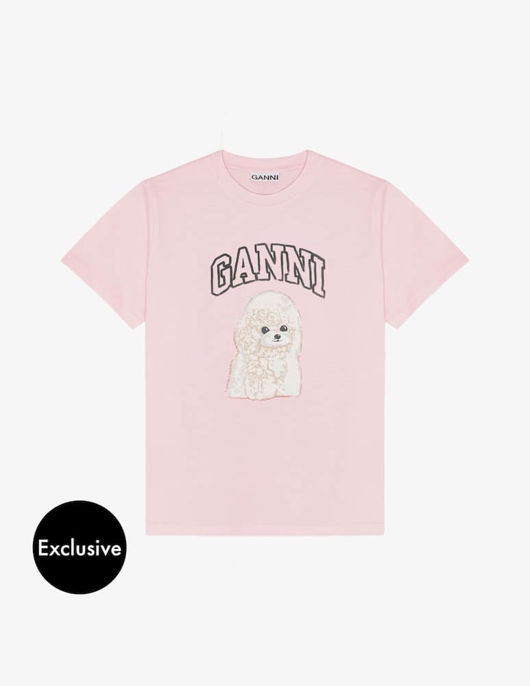 rinascente Ganni Poodle graphic t-shirt