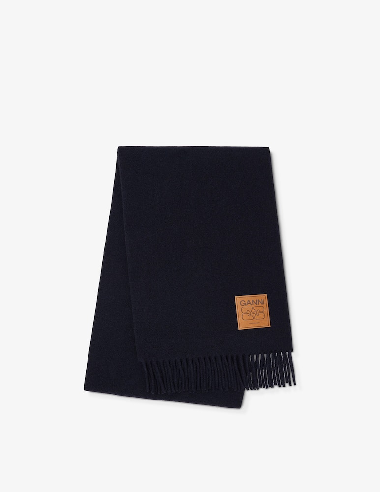 rinascente Ganni Sciarpa in lana double face