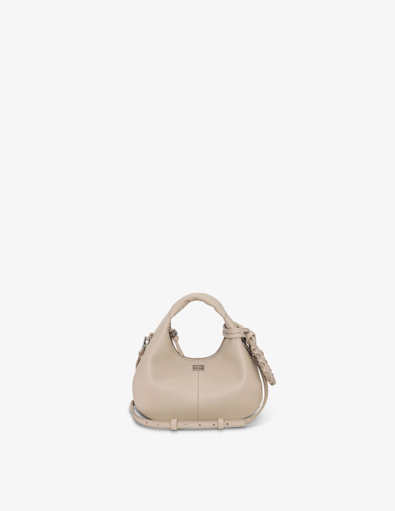rinascente Ganni Borsa hobo mini grained