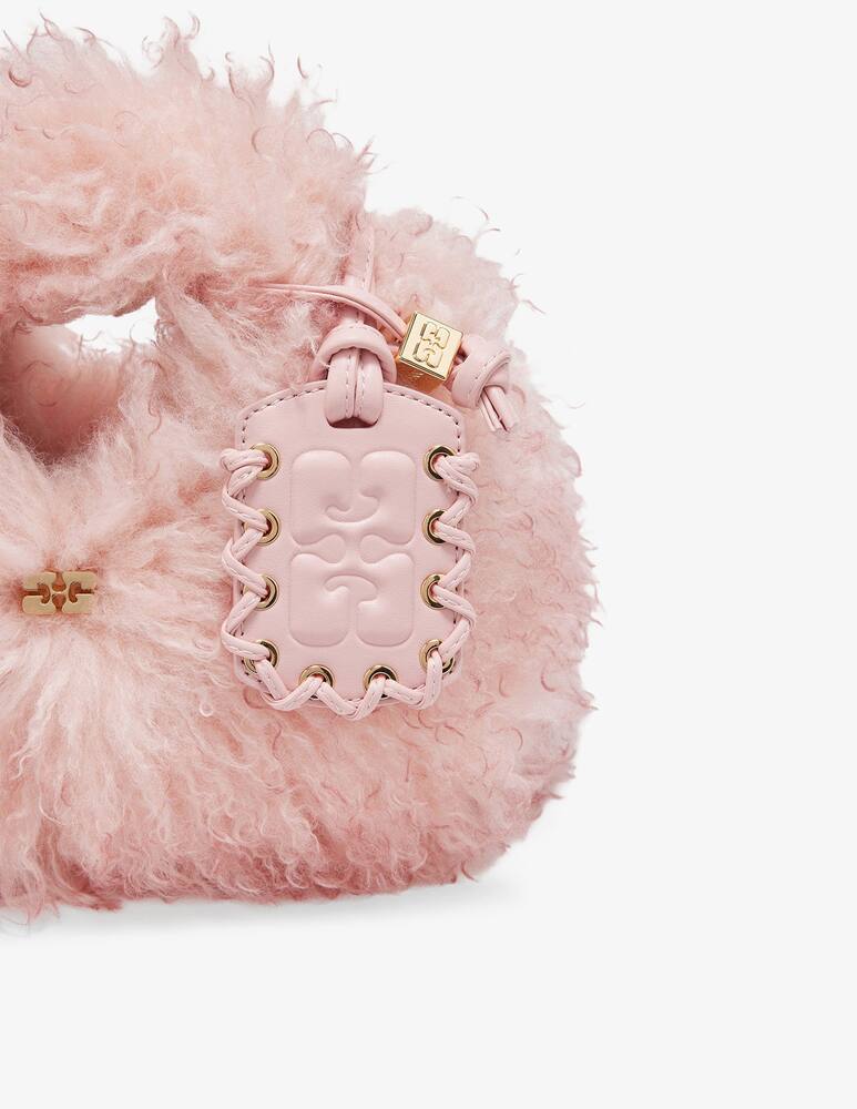 rinascente Ganni Borsa hobo mini in fonta pelliccia