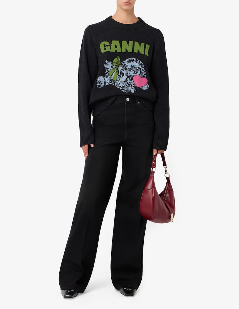 Ganni Maglione girocollo Puppy Love - immagine 2 Ganni Maglione girocollo Puppy Love - immagine 2