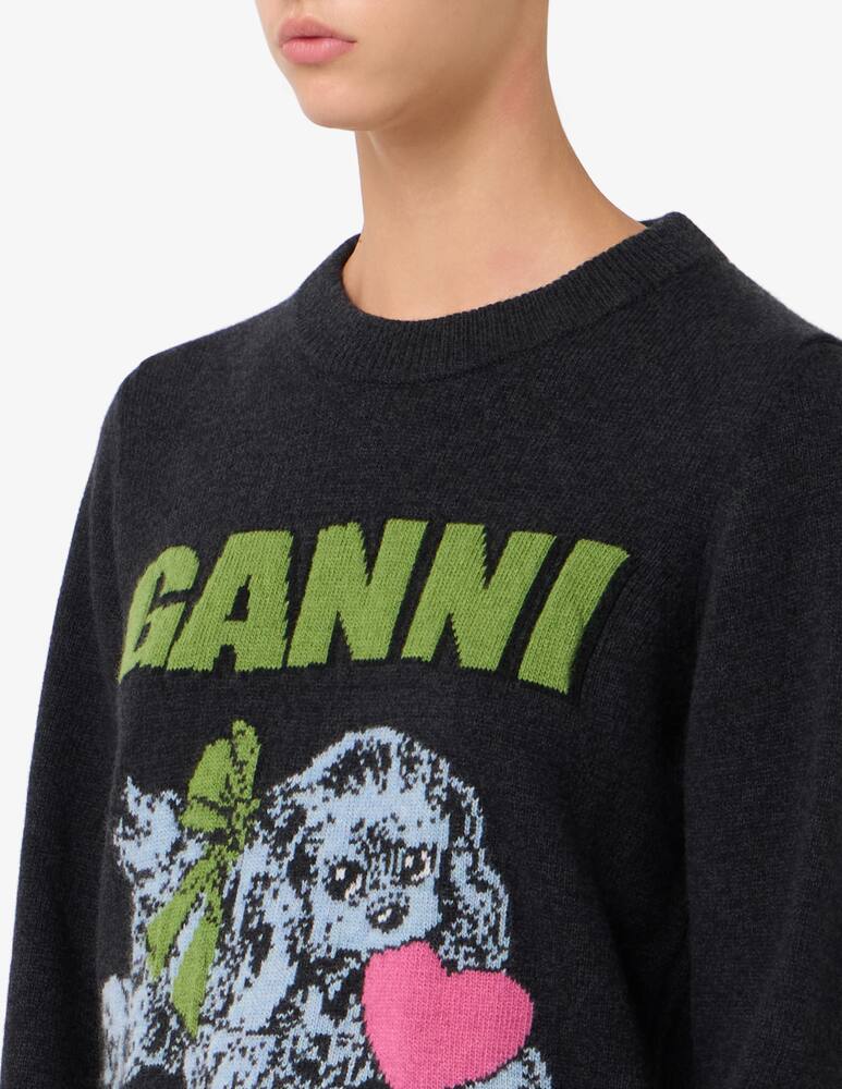 Ganni Maglione girocollo Puppy Love - immagine 4 Ganni Maglione girocollo Puppy Love - immagine 4