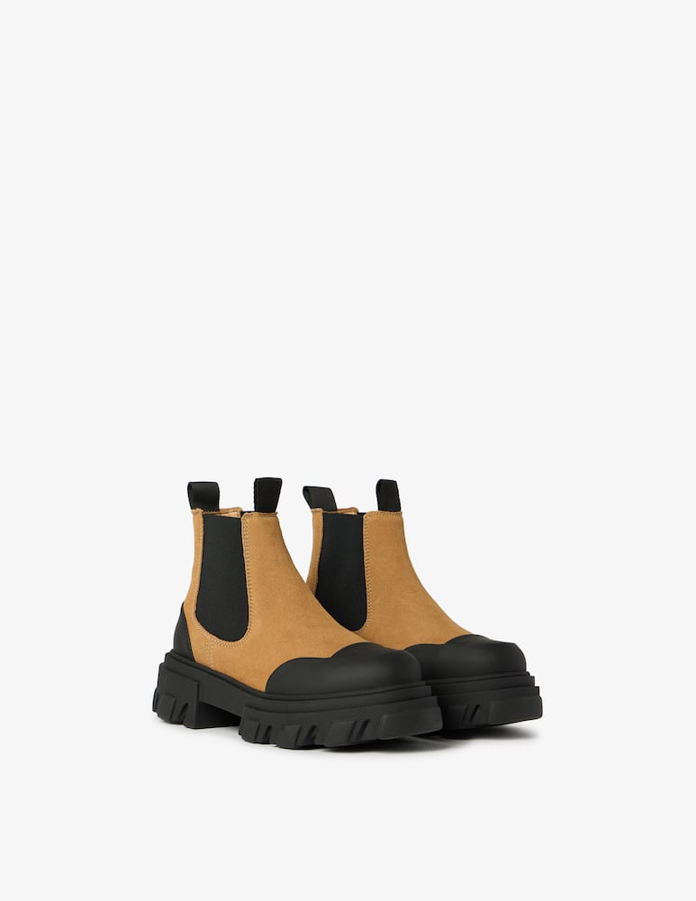 rinascente Ganni Chelsea boot track sole