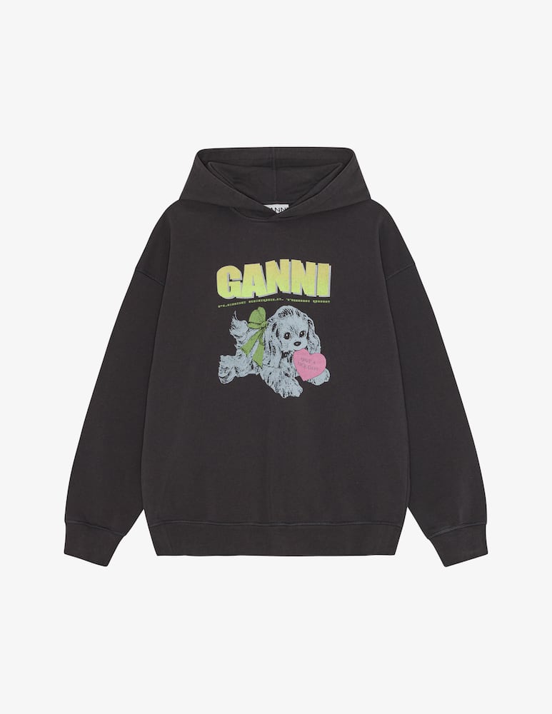 rinascente Ganni Graphic print hoodie