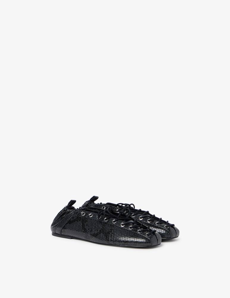 rinascente Ganni Eyelet ballerina flats