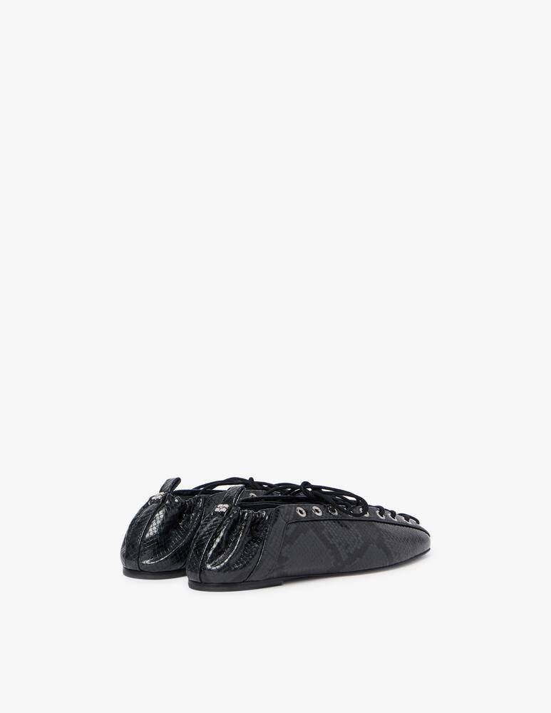 rinascente Ganni Eyelet ballerina flats