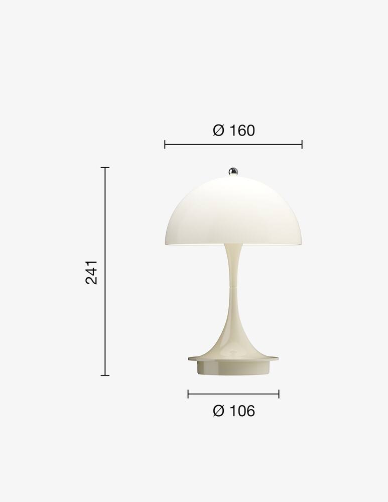 rinascente Louis Poulsen Panthella 160 V3 Lampada Portatile